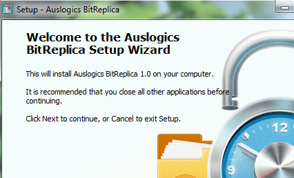 instaling Auslogics BitReplica 2.6.0