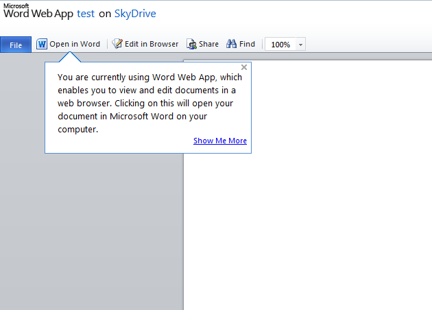 New Skydrive interface