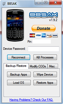 Erase and Reload Software In Blackberry