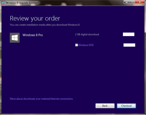 Upgrade to Windows 8