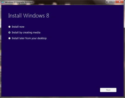 Upgrade to Windows 8